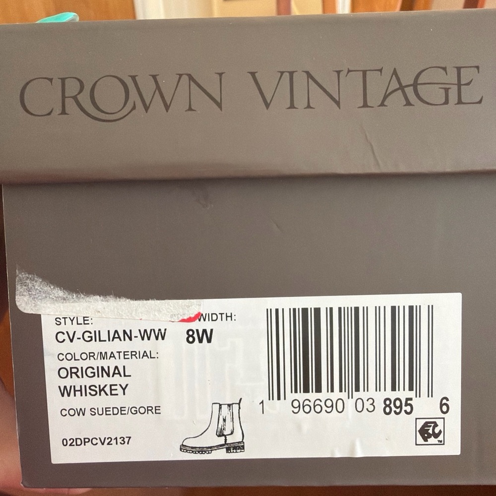 Crown Vintage Women's Chelsea Boot - Whiskey Suede